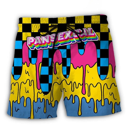 LGBT Pansexual Pride Pop Art Colorful - Beach Short