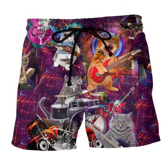 Cat Rocker Happy Day - Beach Short
