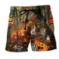 Halloween Night Fantasy Music Party Art - Beach Short