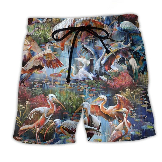 Bird Migration Nature Lover Style – Beach Short