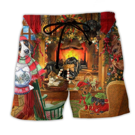 Dog Christmas Home Love – Beach Short