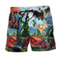 Dragon World Cool Life Love – Beach Short