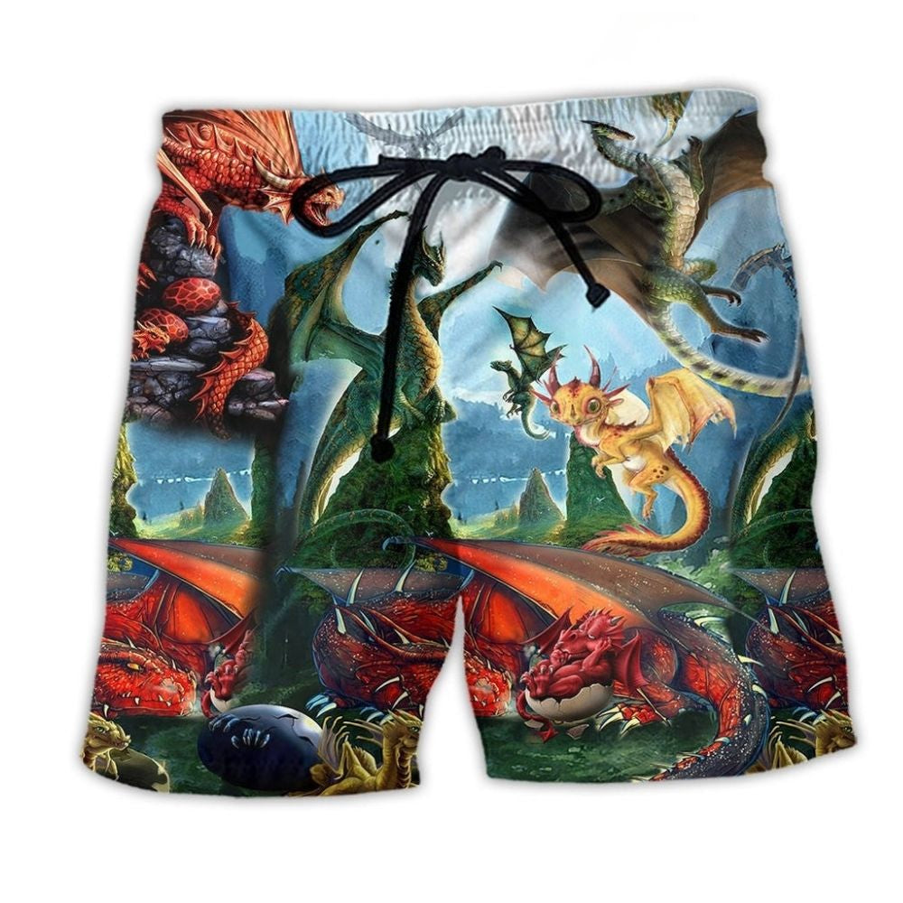 Dragon World Cool Life Love – Beach Short