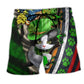 Irish Cat Party Humor Art – Beach Short