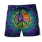 Hippie Sign Style Lover Hippie Purple - Beach Short