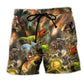 Dinosaur Friends Adventure Art – Beach Short