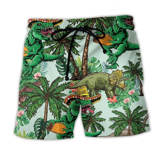Dinosaur Lover Vibrant Style – Beach Short
