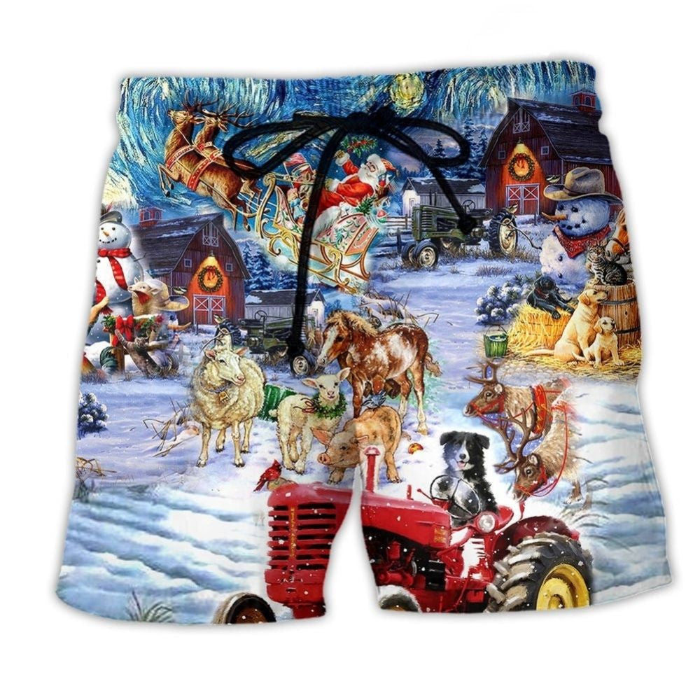 Farmer Merry Xmas Joy – Beach Short