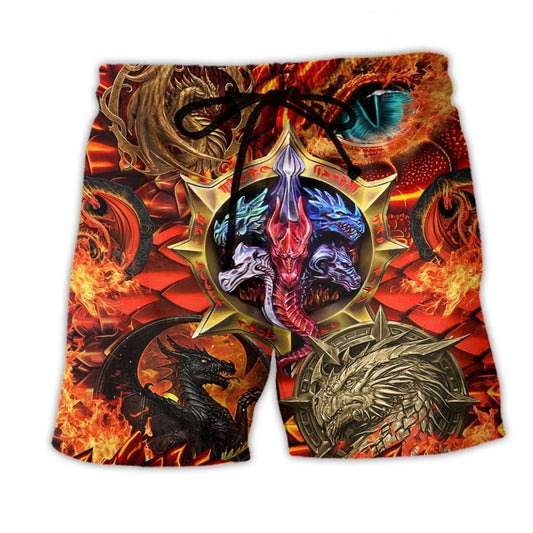 Dragon Fire Power Life Love – Beach Short