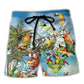 Parrot Cocktail Summer Tropical Vibes – Beach Short