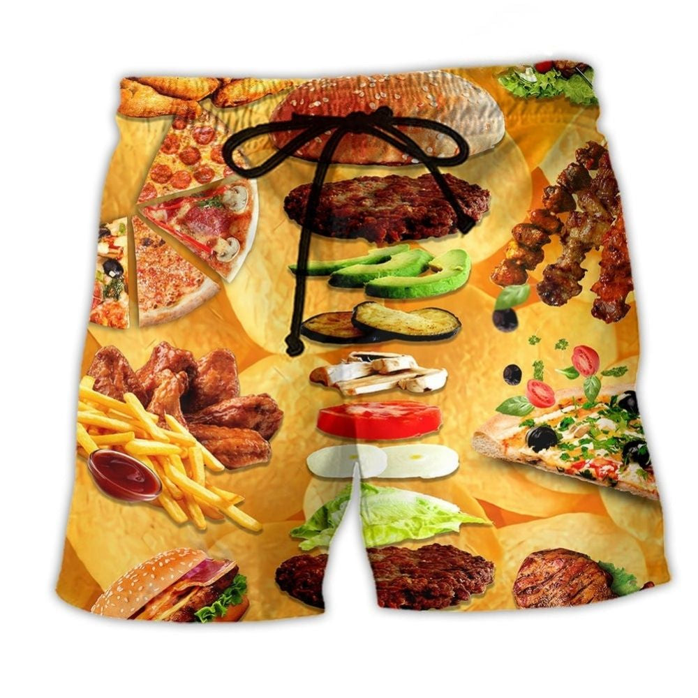 Fast Food Delicious Art – Beach Short