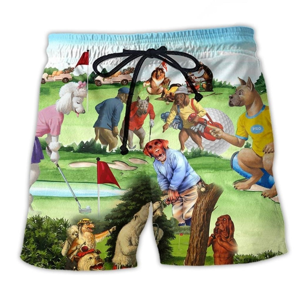 Golf Humor Quote Sports Lifestyle Art – Beach Short