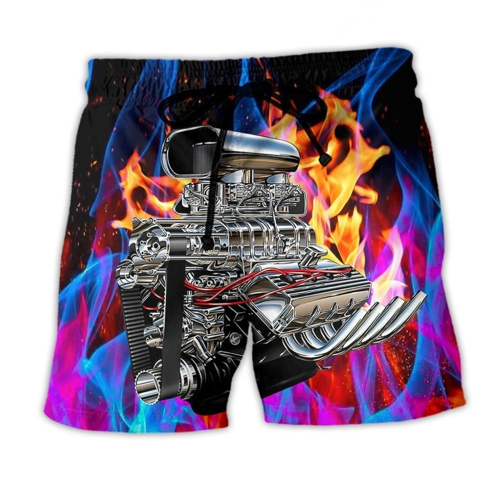 Hot Rod Classic Style Ride - Beach Short