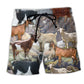 Mountain Goat Classic Nature Art – Beach Short