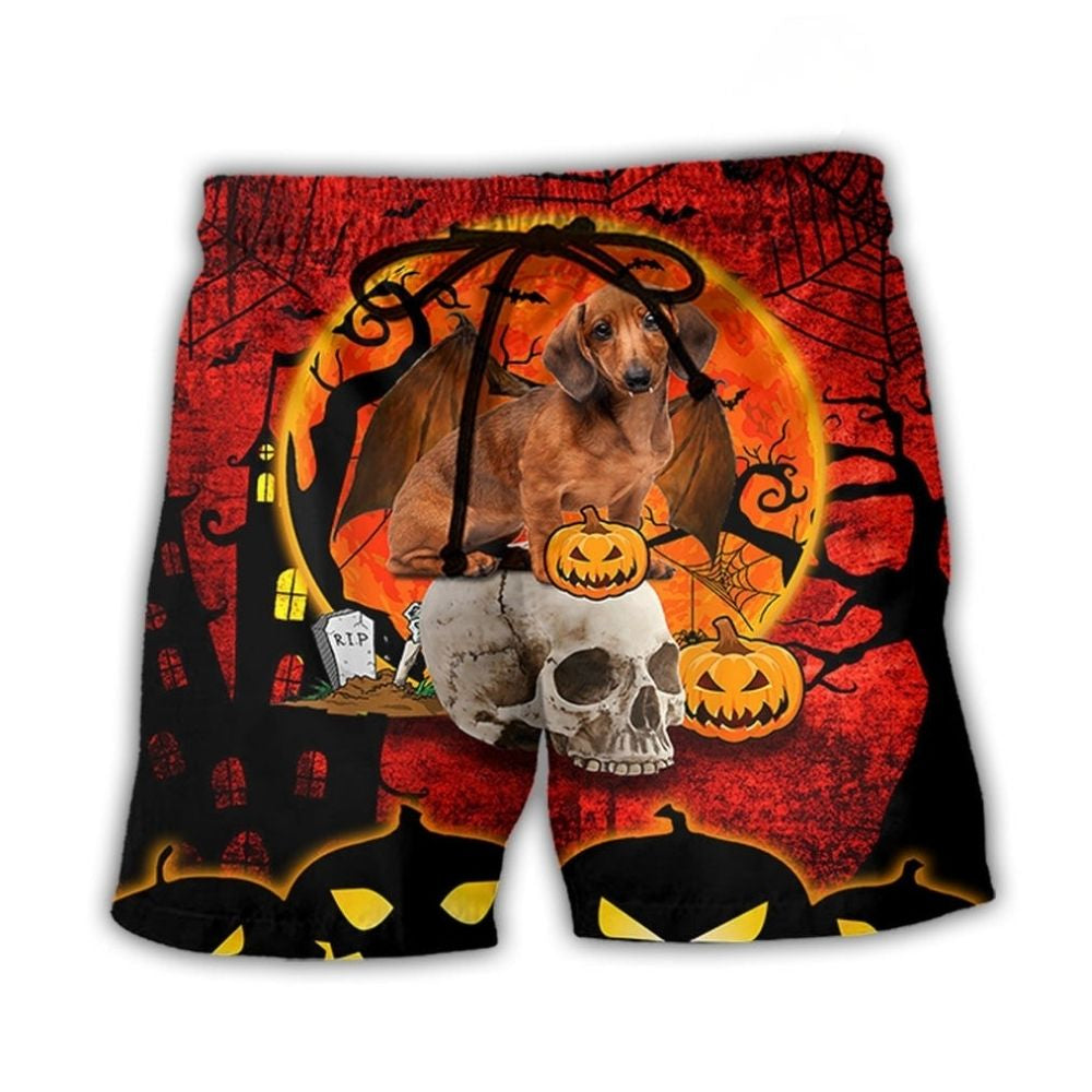 Dachshund Halloween Red – Beach Short