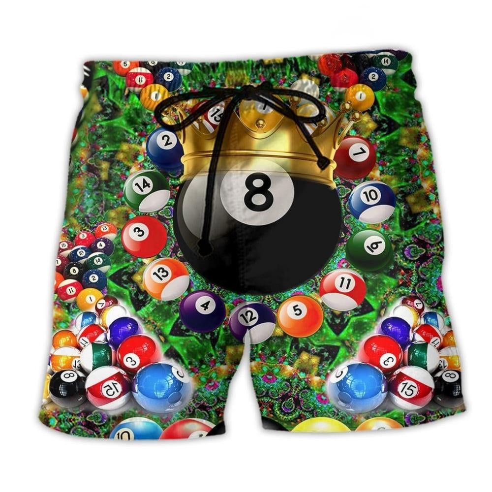 Billiard Pool Shark On Duty - Beach Short