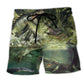 Crocodile Wild Animal Art – Beach Short