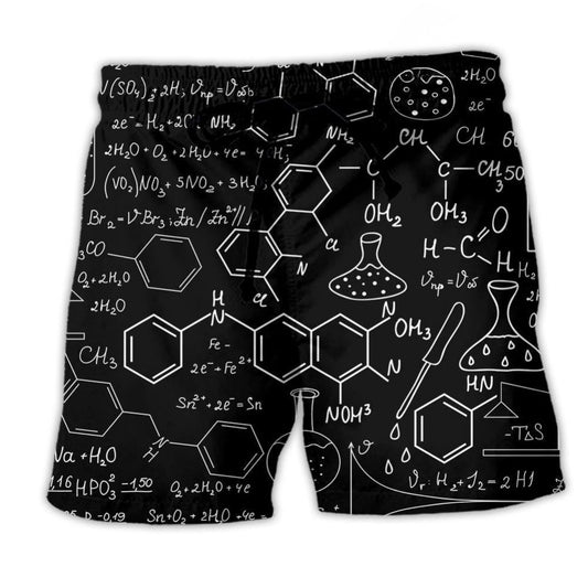 Chemistry Minimal Black – Beach Short