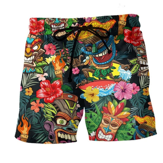 Tiki Hawaii Island Lover - Beach Short