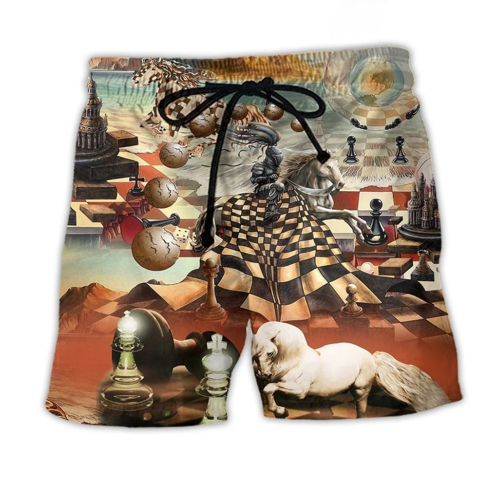 Knight Power Chess Art – Beach Short
