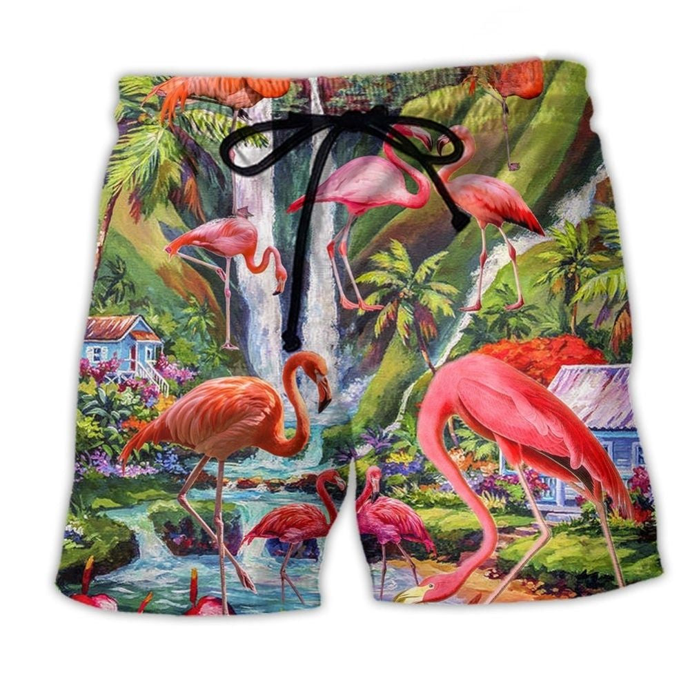 Flamingo Scenic Landscape – Beach Short