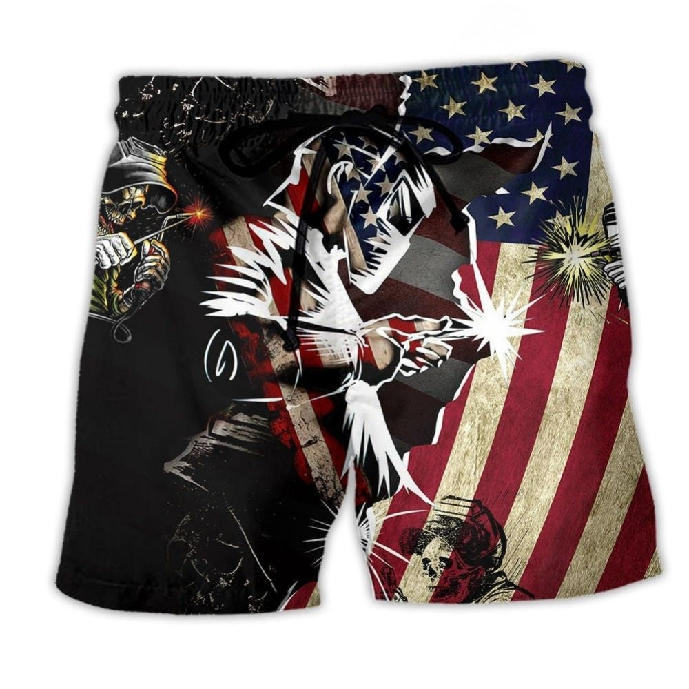 Welder Patriotic Cool Style – Beach Short
