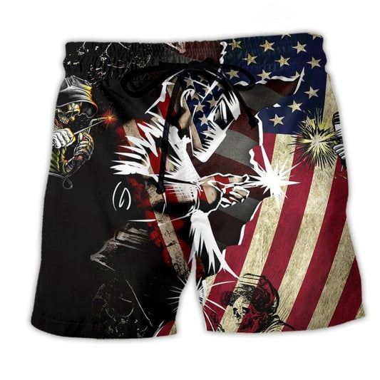Welder Patriotic Cool Style – Beach Short