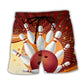 Retro Bowling Strike Game Style – Beach Short