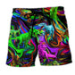 Dinosaur Neon Light Love – Beach Short