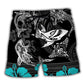 Blue Ocean Shark Pattern – Beach Short