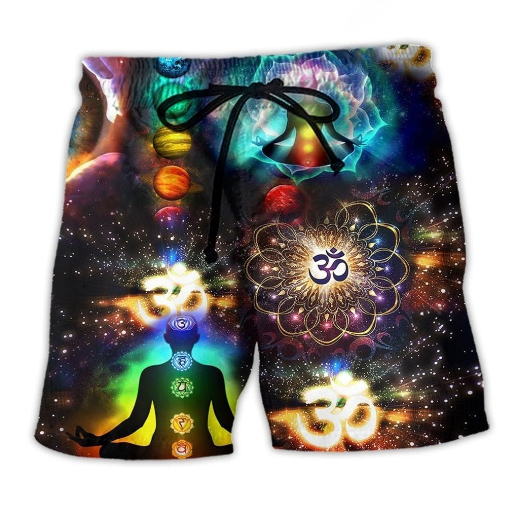 Yoga Om Colorful Meditation - Beach Short