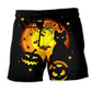 Halloween Cat Pumpkin Fun – Beach Short
