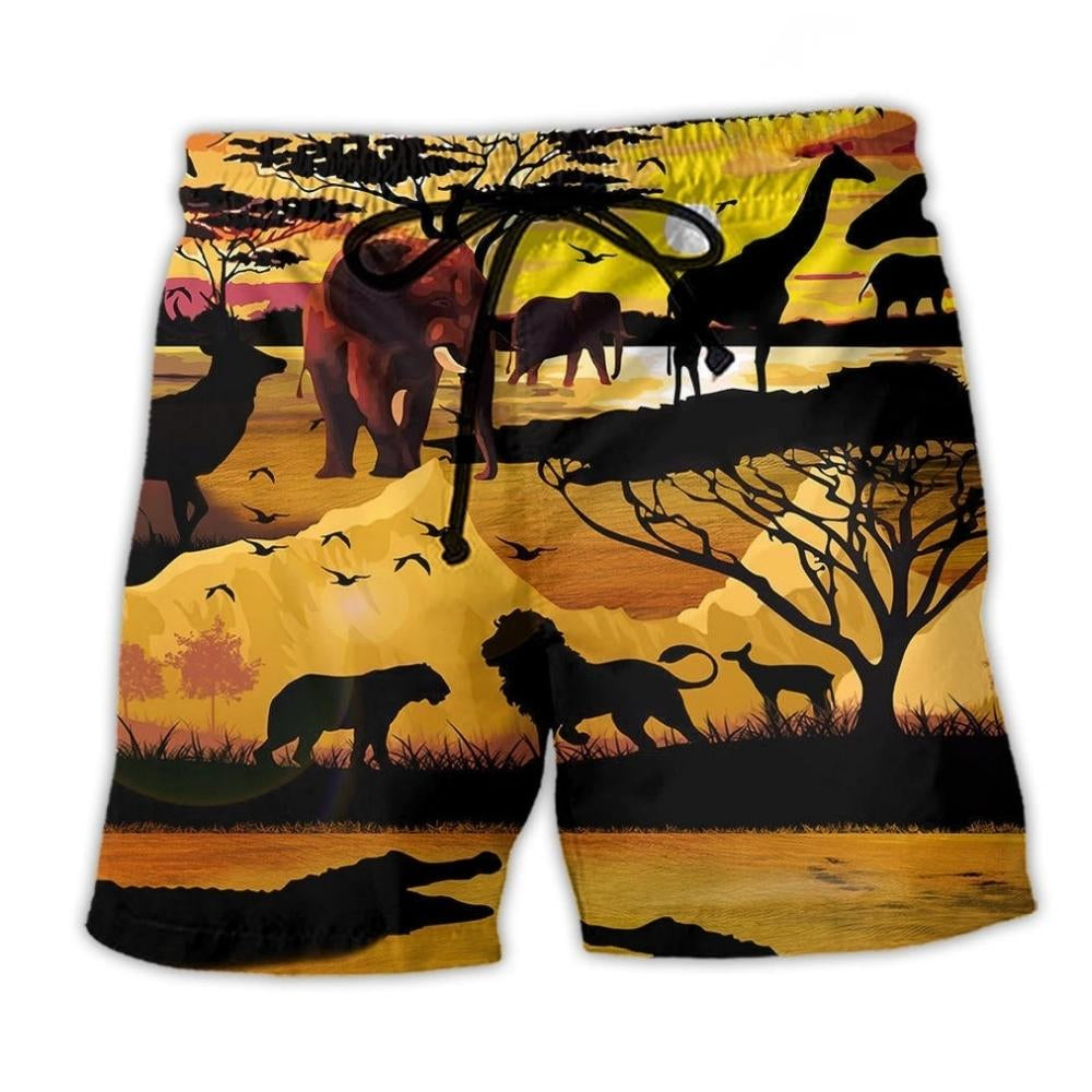 Safari Animal Life Begins - Beach Short