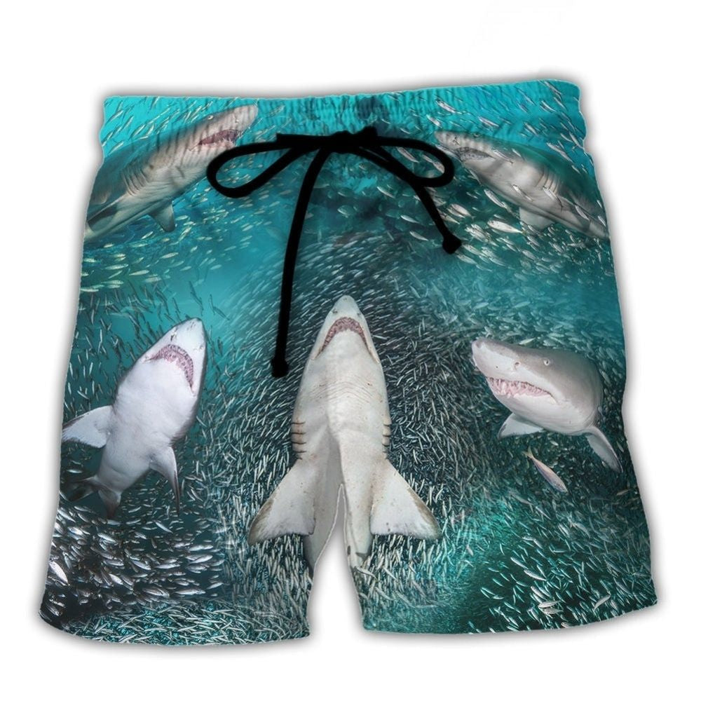 Shark Feeding Frenzy Ocean Life – Beach Short