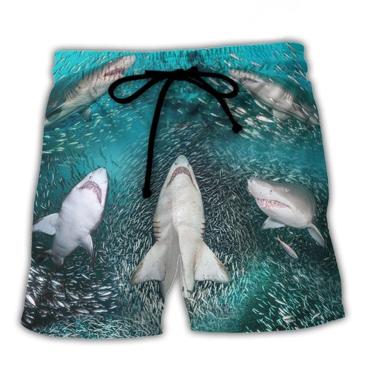 Shark Feeding Frenzy Ocean Life – Beach Short
