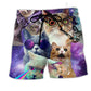 Cat Battle Flying Cat Rebellion - Beach Short