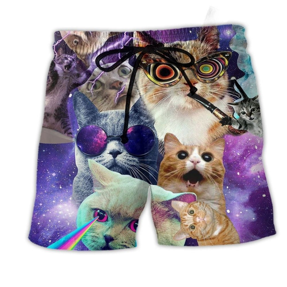 Cat Battle Flying Cat Rebellion - Beach Short