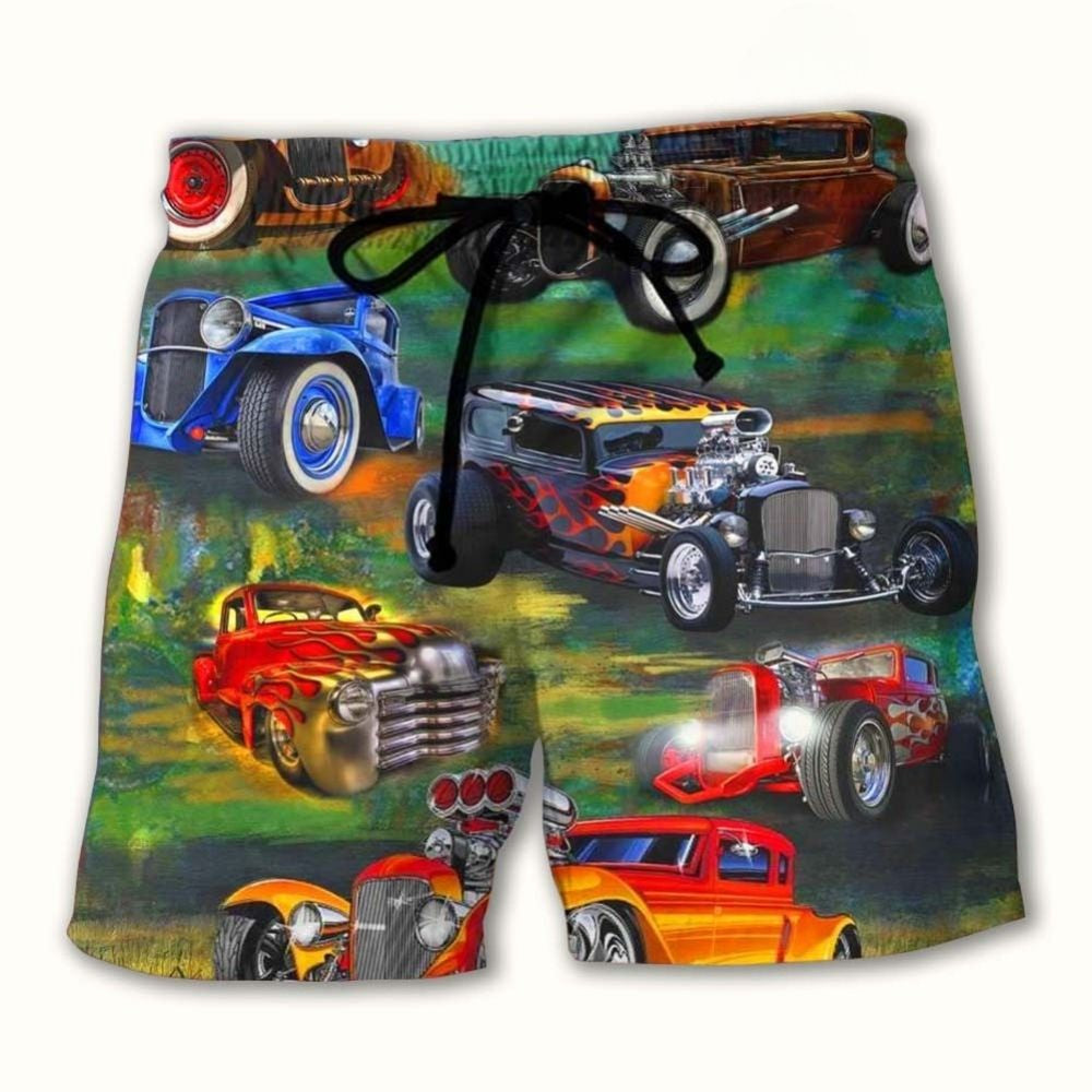 Luxury Retro Car Style – Beach Short
