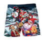 Christmas Santa With Electric Guitar - Beach Short