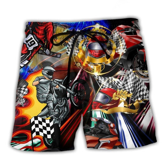 Motorcycle Ride Wind And Rain – Beach Short