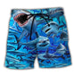 Shark Ocean Adventure Art – Beach Short
