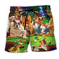 Christmas Dogs Billiards – Beach Short
