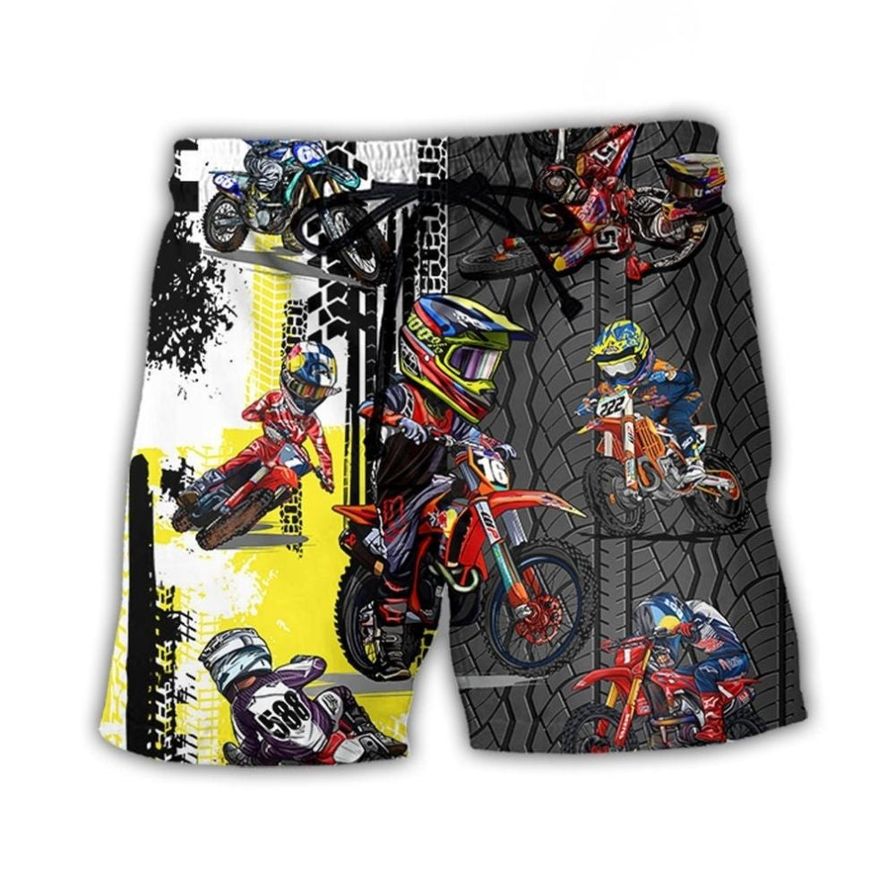 Motocross Racing Motorcycle Action – Beach Short