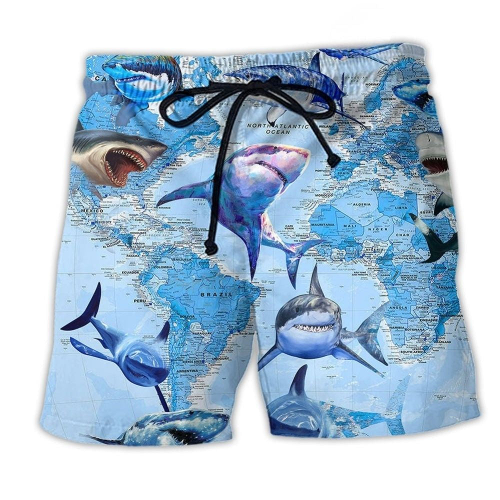 Shark Great White Shark World – Beach Short