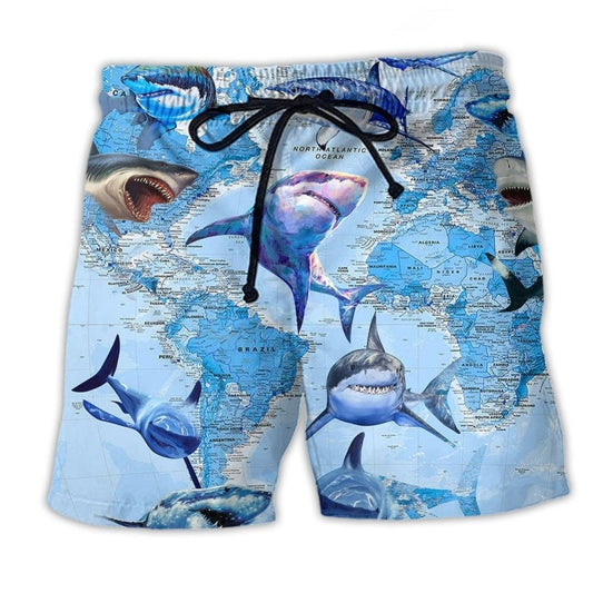 Shark Great White Shark World – Beach Short