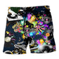 DJ Music Colorful Party Lover – Beach Short