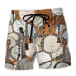 Banjo Simple Music Love Life  - Beach Short