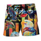 Colorful Eagle Patriotic – Beach Short