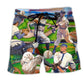 Vintage Baseball Players Classic Style – Beach Short