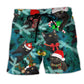 Black Cat Jolly Holiday Style – Beach Short